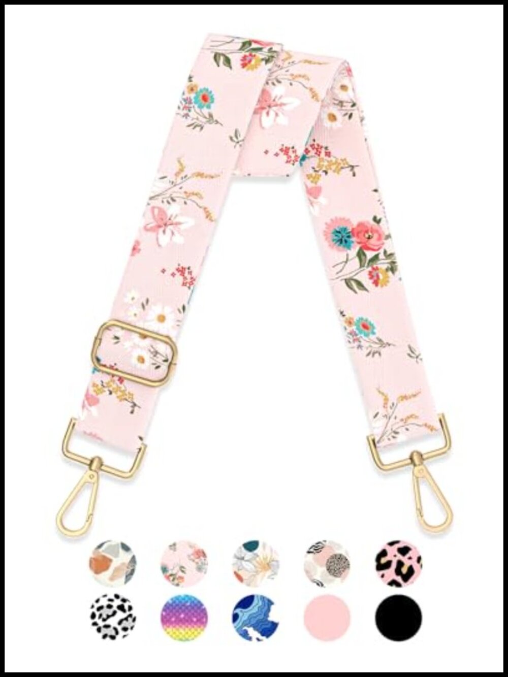 Gukeniu Wide Nylon Purse Strap Adjustable Crossbody Replacement 1.5 in